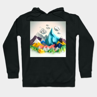 origami mountains Hoodie